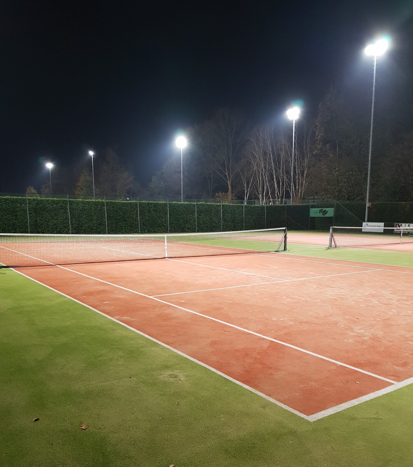 Professionele sportveldverlichting voor tennisclub