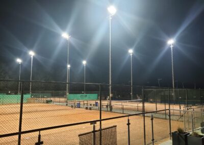 Sportveldverlichting bij Tennisclub As
