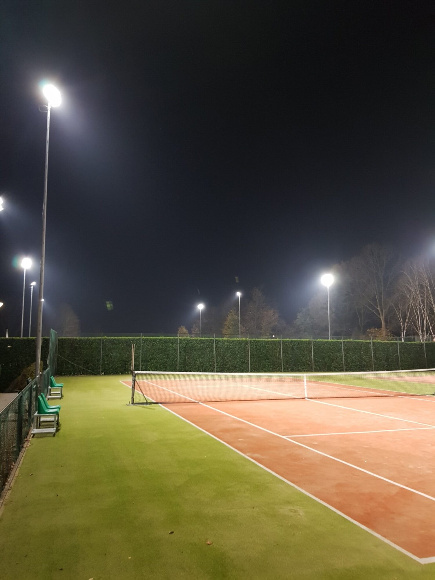 Professionele sportveldverlichting voor tennisclub